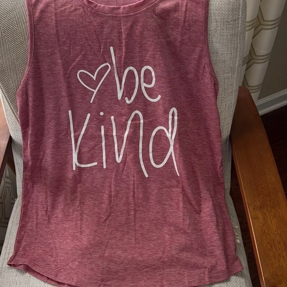 Be Kind MuscleTank. Size Large - Picture 2 of 4